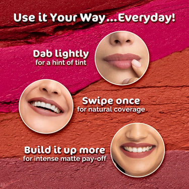 Mamaearth Moisture Matte Longstay Lipstick with Avocado Oil & Vitamin E for 12 Hour Long Stay - 2 g (Hazelnut Brown)